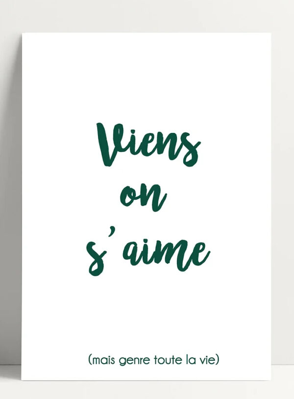 Carte Viens on S’aime