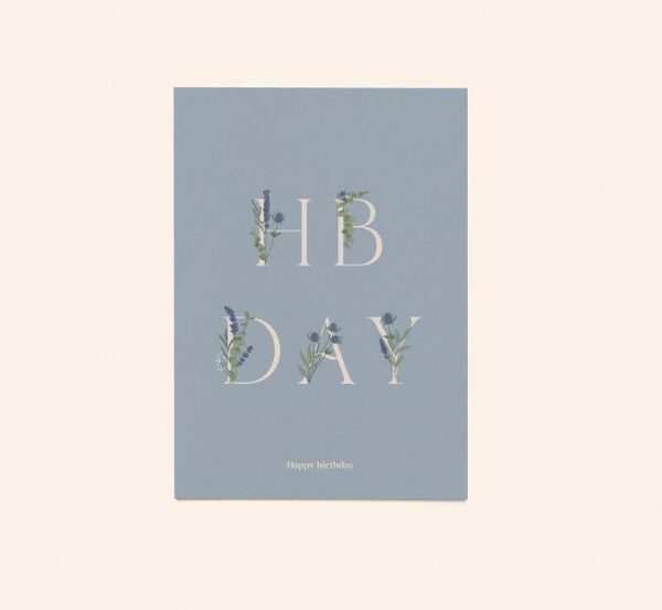 Carte HB DAY bleue